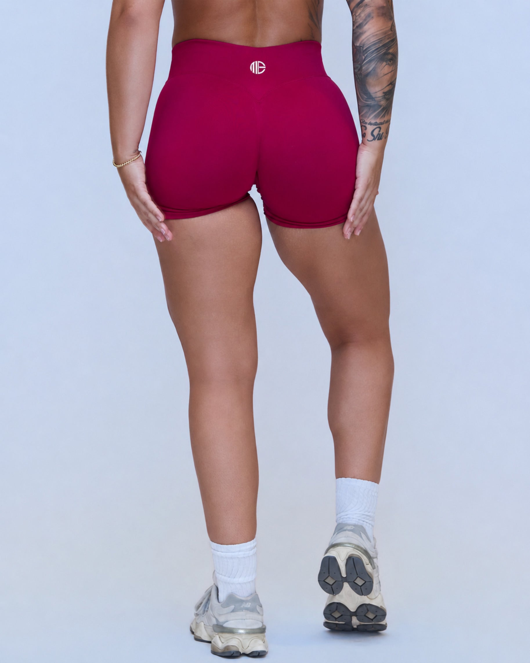 Elite Seamless Shorts Cherry