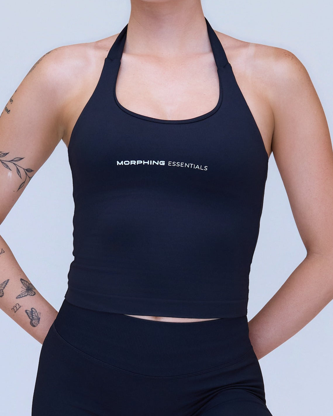 Elite Halter Sports Bra Black
